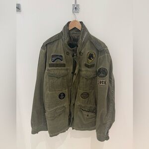 Diesel Men's Olive Green Military Jacket